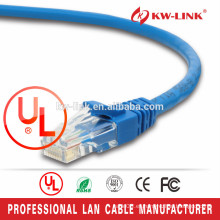 Cable del remiendo de cobre desnudo de la alta calidad RJ45 Cat5e, cable del remiendo del ftp RJ45
